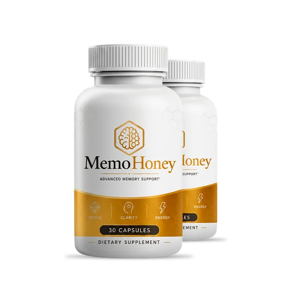 MemoHoney advanced memory support capsule bottles
